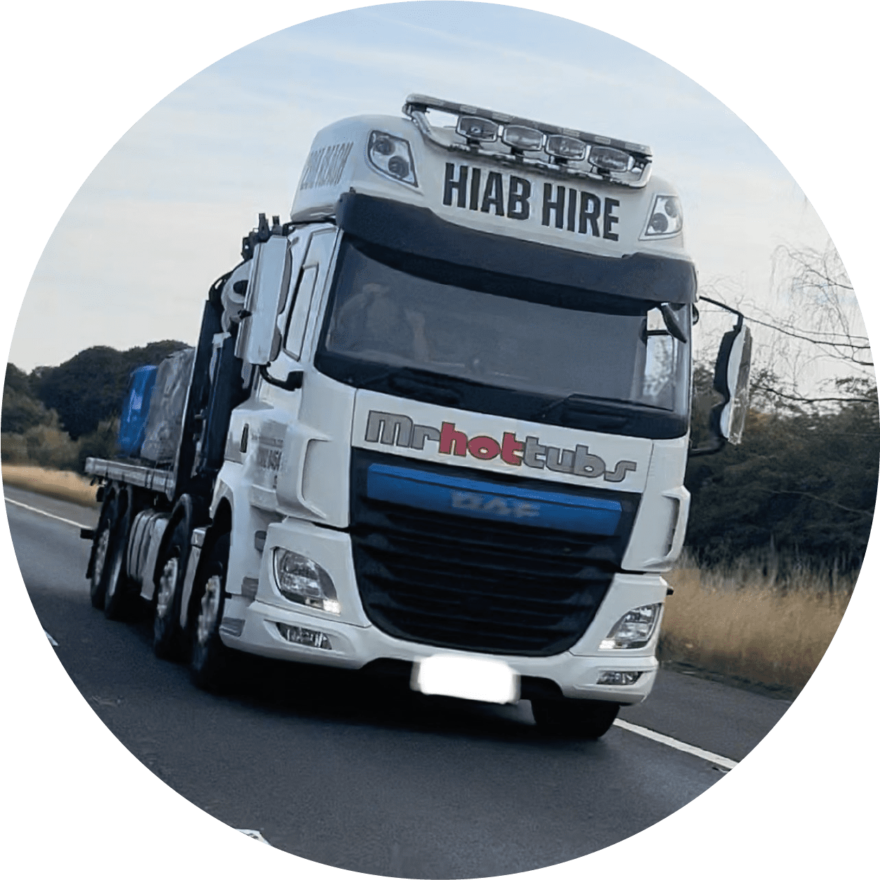 Hiab Hire &ndash; Mr Hot Tubs