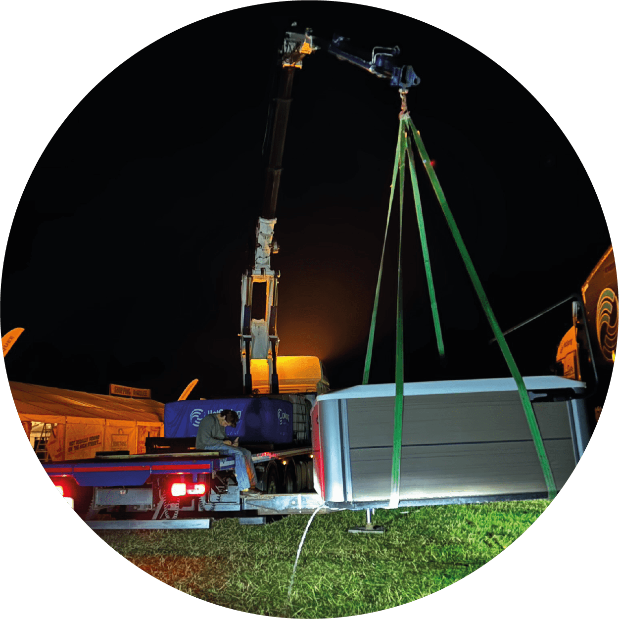Hiab Hire &ndash; Mr Hot Tubs